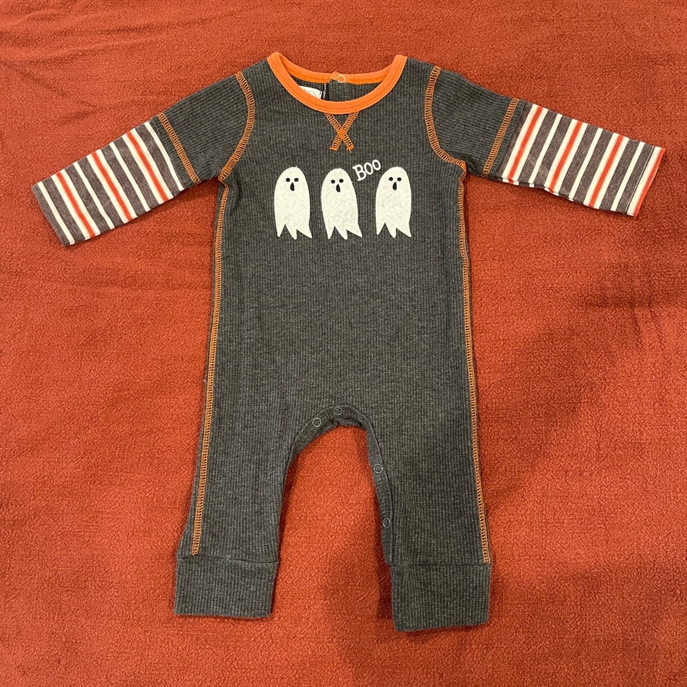Mudpie Ghost Halloween Romper